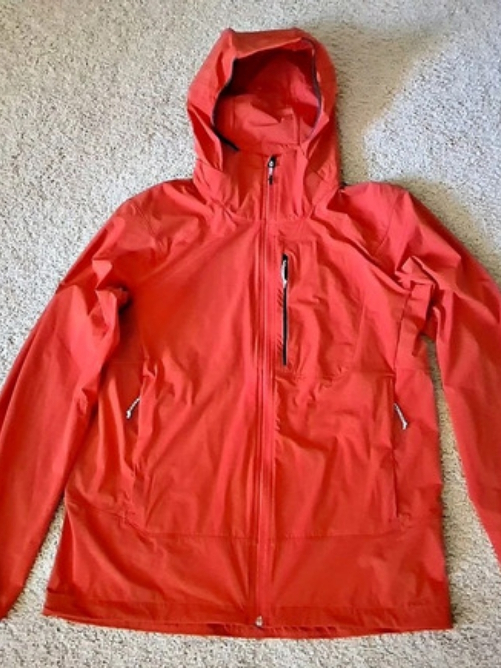 The North Face Men's Orange Shell Windbreaker Jacket Size Large